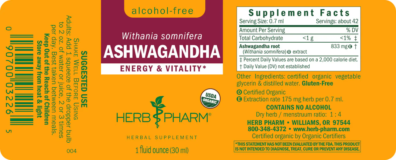 Ashwagandha, Alcohol-Free - Image 4