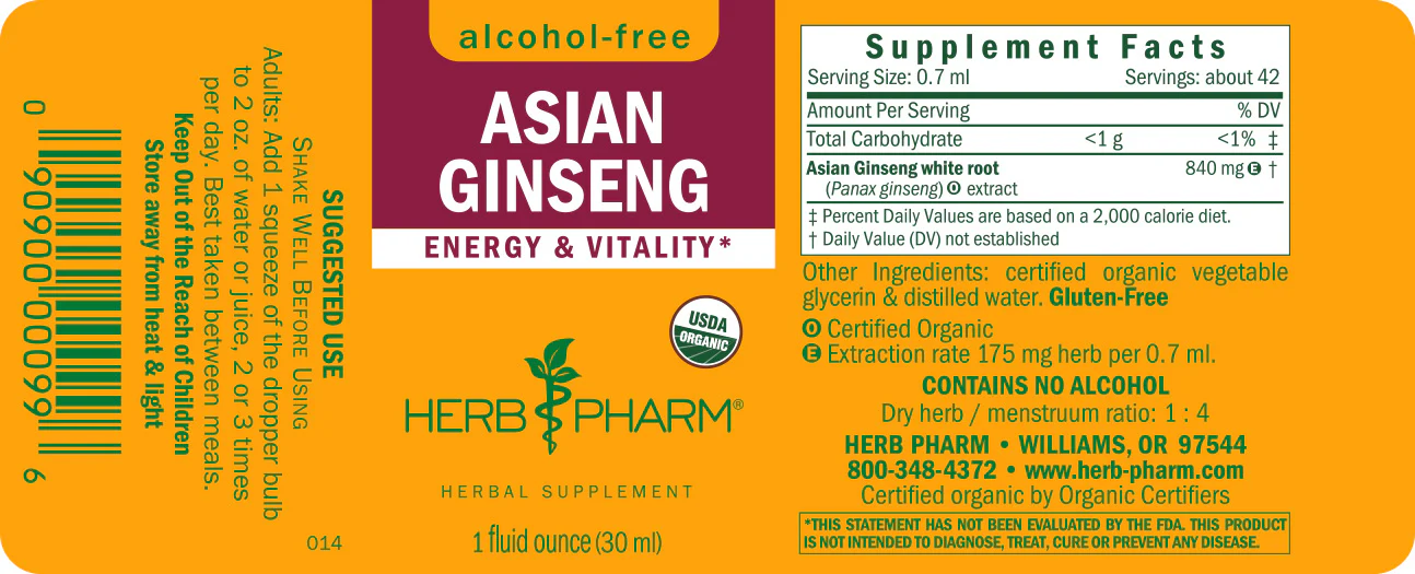 Asian Ginseng, Alcohol-Free - Image 2