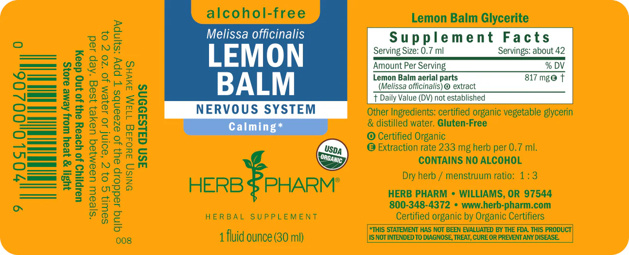 Lemon Balm, Alcohol-Free - Image 3