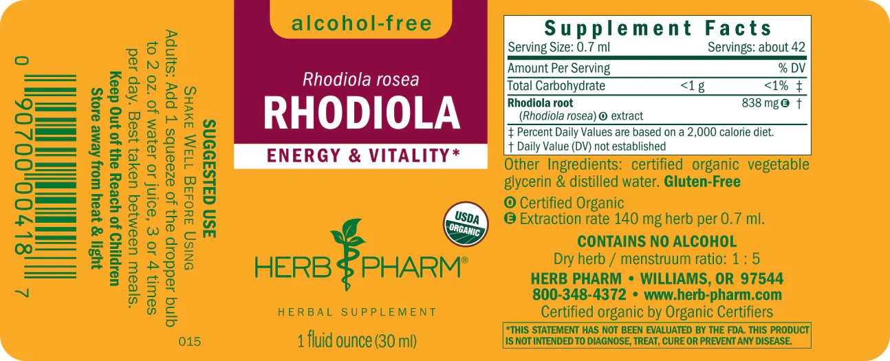 Rhodiola, Alcohol-Free - Image 3